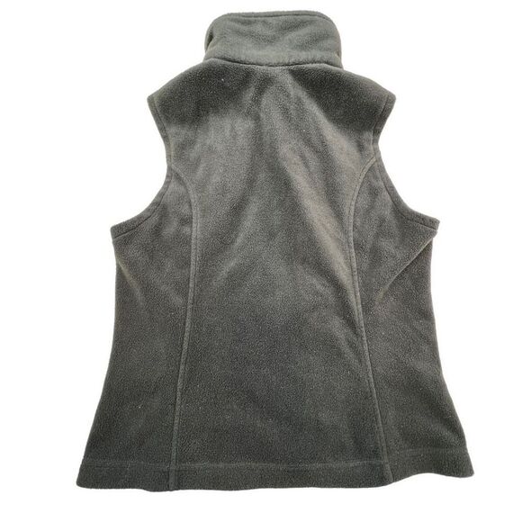 Columbia Women's Fleece Stand-Up Collared Full Zip Thermal Vest Gray Size Medium - Picture 2 of 7